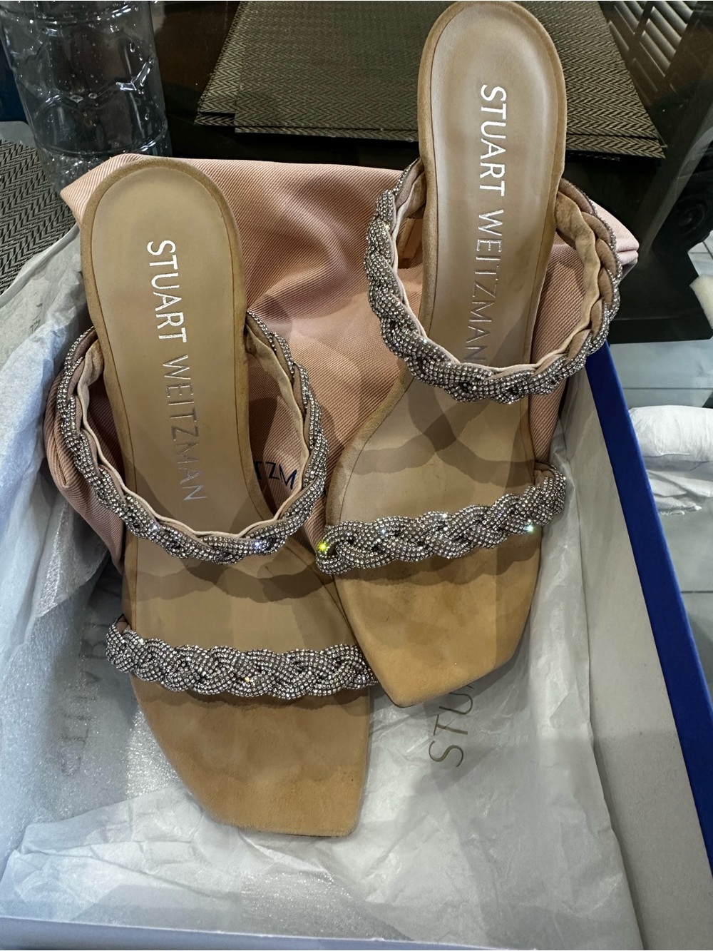 Authentic Stuart Weitzman Addison 100 Sandal size 7.5B/38